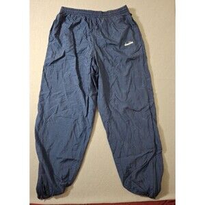 VINTAGE Diadora Pants Mens XL Blue Jogger Windbreaker Nylon Soccer Track 90s